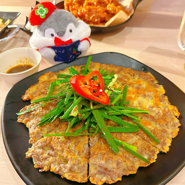 牛肉韮菜煎餅有驚喜❤️