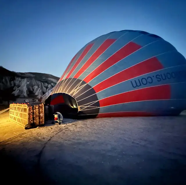 熱気球飛行の旅。