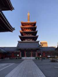 早朝の浅草寺
