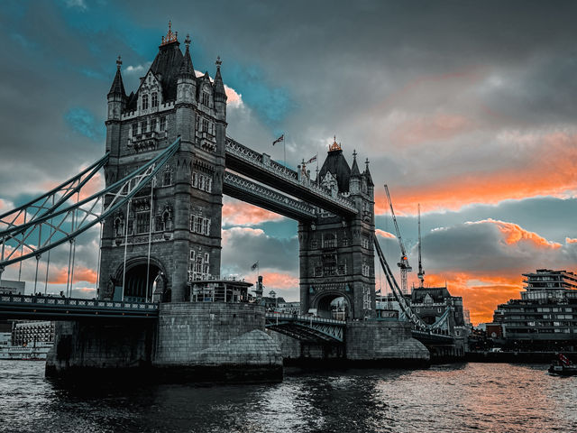 Sunset Splendor: Tower Bridge and The Shard in London
