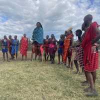 The native village of the Masai people 