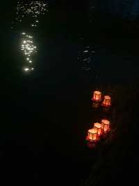 【絶景】夏の夜の風物詩！市川灯籠流し🏮🍧👘