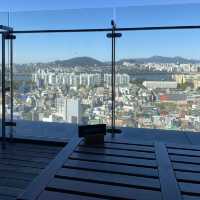 城市美景中的咖啡時光：首爾前廳酒店咖啡廳☕🏙️🌃