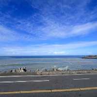 YinYangHai(阴阳海) - A bay where the sea is a mix of yellow & blue.
