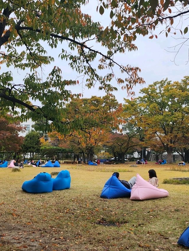 야외에서 편안하게 누워서 책을 읽을수있는 정독도서관📚