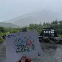 大雨霧霾中的鹿兒島櫻島火山🌋😅