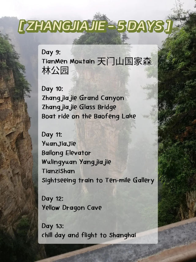 ✈️ itinerary sharing | 14D13N in China 💗