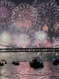🇰🇷搭遊艇賞「廣安大橋」浪漫夜景及無人機煙火