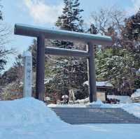 Winter Journey to Hokkaido Jingu Shrine