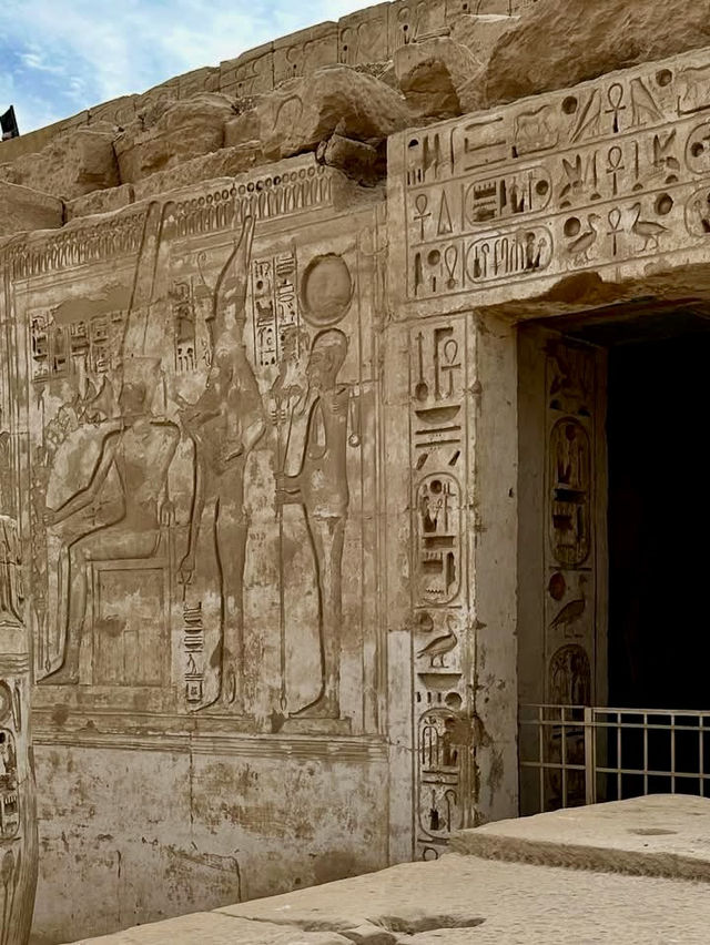 ✨ Deir el-Bahari Diaries: Pharaohs, Sandals, & a Goat’s Selfie Moment 🐐