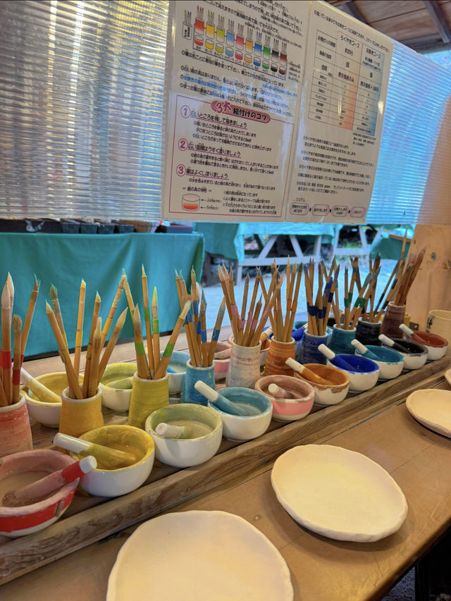 自分だけのお皿が作れる🍽デートにも友達同士にもおすすめならくやき体験☺️🤍【東京・深大寺】