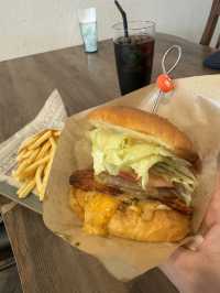【福岡グルメ】自家製バーベキューソースが美味しい！ボリューム満点のハンバーガー🍔