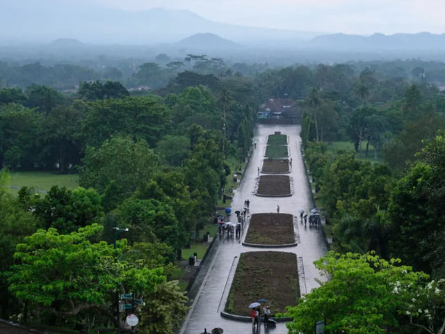 🌄✨ Finally at Borobudur — One of the Four Great Wonders of the East Borobudur