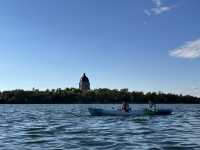 Yoga at Wascana Lake, Regina, Saskatchewan Canada