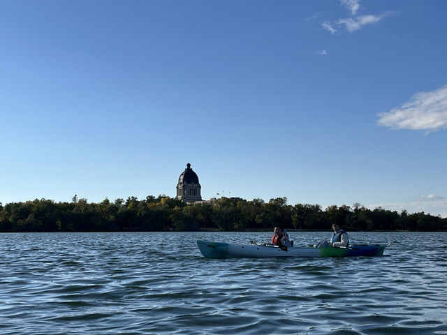 Yoga at Wascana Lake, Regina, Saskatchewan Canada