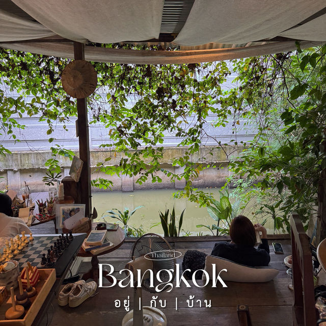 คาเฟ่กลางสวนสุดกรีน #ย่านอ่อนนุช ☕️🍃🎨