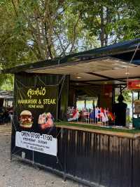 ชมวิวยามเช้าพร้อมกินเบอร์เกอร์ ริมอ่างเก็บน้ำ