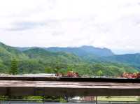 ร้านพิซซ่าท่ามกลางวิวภูเขา