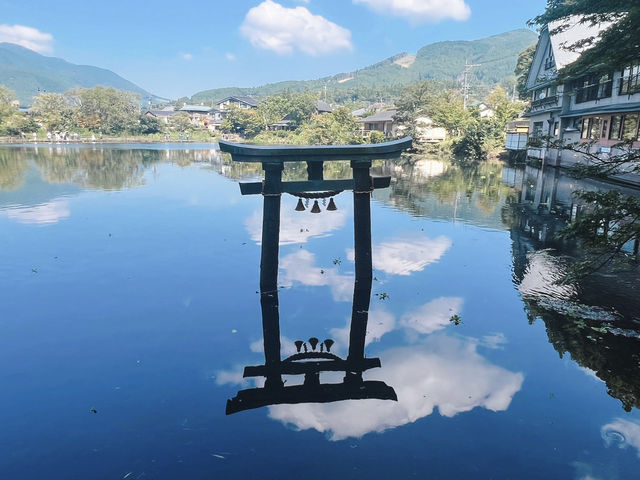 湯布院的倒影