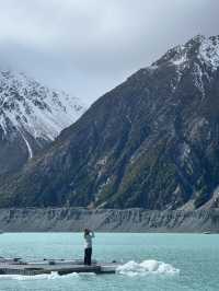 《冰河盡頭的靜謐藍：Tasman Glacier Track》 ❄️🏞