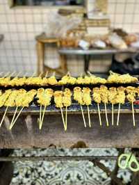 ร้านหมูสะเต๊ะ🐷ที่อร่อยและอยู่มานานหลายปี