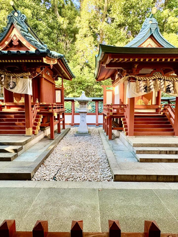 日枝神社内山王稲荷神社】の鳥居階段、都会に現れる静かな別世界