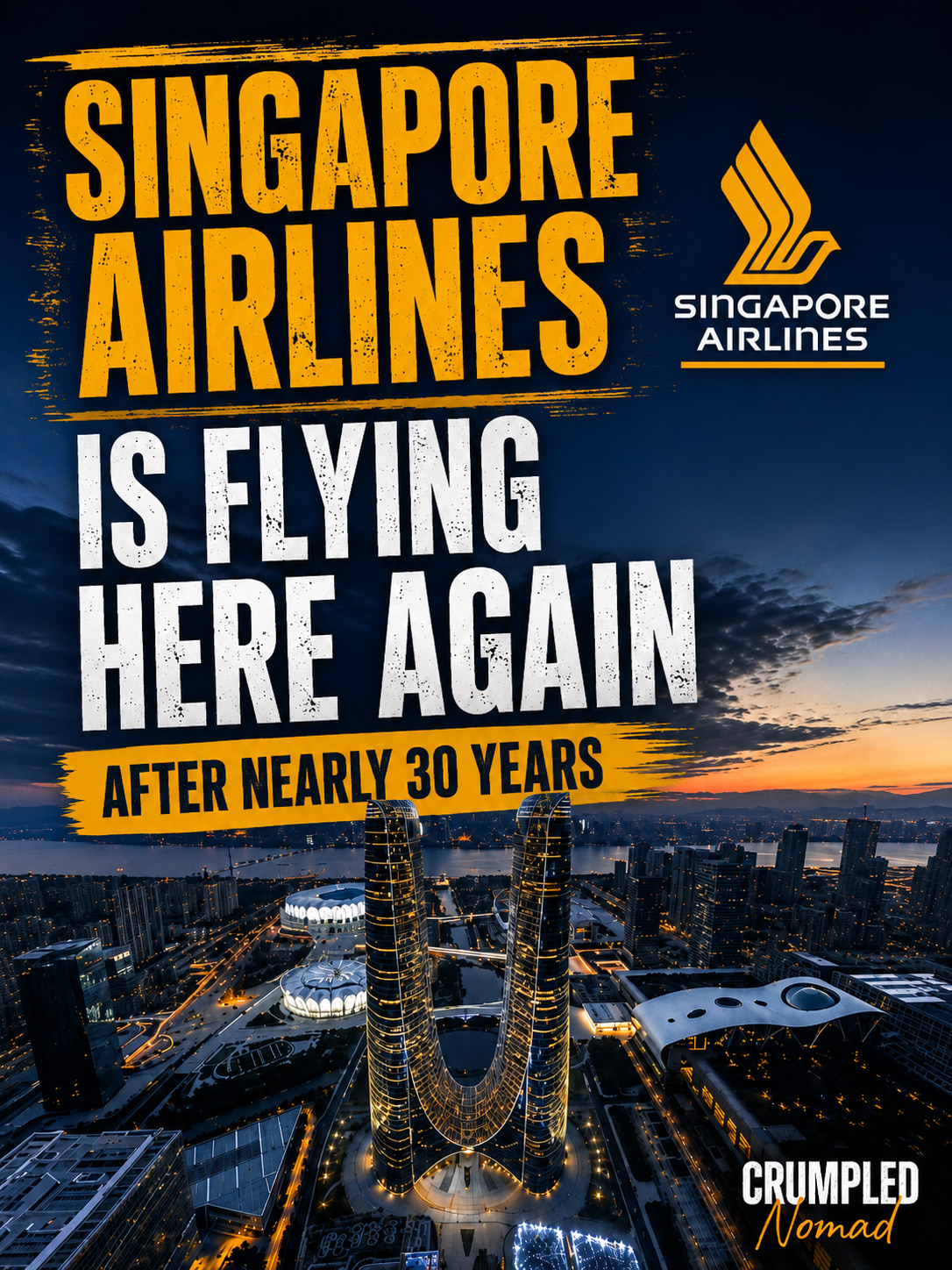 Everyone lands in Shanghai.

But what if you started somewhere different?

Singapore Airlines has resumed daily non-stop flights to Hangzhou, making one of China’s most fascinating cities easier to reach than it has been in decades.

Hangzhou is famous for its UNESCO-listed West Lake, Longjing tea, and as the home of Alibaba. Yet what makes this route even more compelling is what happens after you land.

China’s high-speed rail network puts Shanghai, Suzhou and Nanjing within easy reach, allowing you to build a multi-city itinerary without needing another flight.

Instead of treating Hangzhou as a day trip from Shanghai, I’d reverse the journey.

Spend a few days exploring Hangzhou first, then continue by high-speed rail through eastern China.

Sometimes the smartest itinerary isn’t about visiting more places.

It’s about entering a region from a different direction.

That’s exactly why I think this route deserves more attention.

Would you still fly into Shanghai first, or would you start your journey in Hangzhou instead?

#SingaporeAirlines #Hangzhou #WestLake #Shanghai #Suzhou #Nanjing #HighSpeedRail #ChinaTravel #TravelChina #CrumpledNomad #ExperienceFirst #chinatrip #hangzhoutrip 