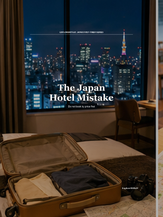 🇯🇵 I would not book a Japan hotel by price first.