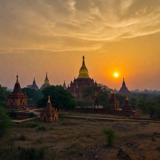 Morning Light and Evening Colors in Bagan