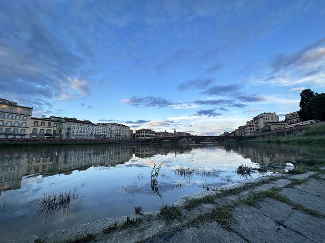 Walking by Ponte Vecchio during the day