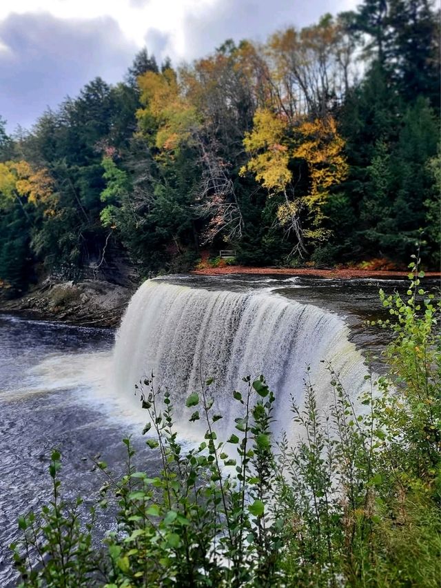 The Majestic Upper Falls are a must see stop in Michigan's U.P.
