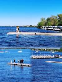 到 Lake Mendota(門多塔湖)徒步
