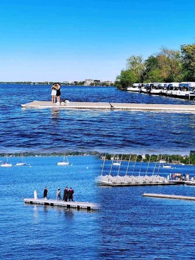到 Lake Mendota(門多塔湖)徒步