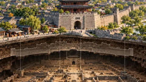 Daming has two ancient cities, one of which has been buried underground for over 600 years. — traveler post in Daming