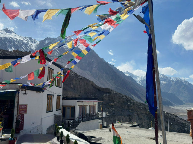 Buddhist Monastery lost high in mountains 