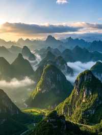 ⛰️ Wanfenglin Scenic Area – The Sea of Ten Thousand Peaks in Guizhou