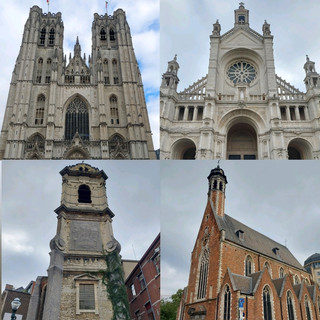 比利時布魯塞爾 (Bruxelles)，令人驚豔的歷史教堂