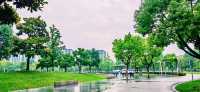 閔行文化公園｜梅雨瀟瀟瀝瀝，公園鬱鬱蔥蔥