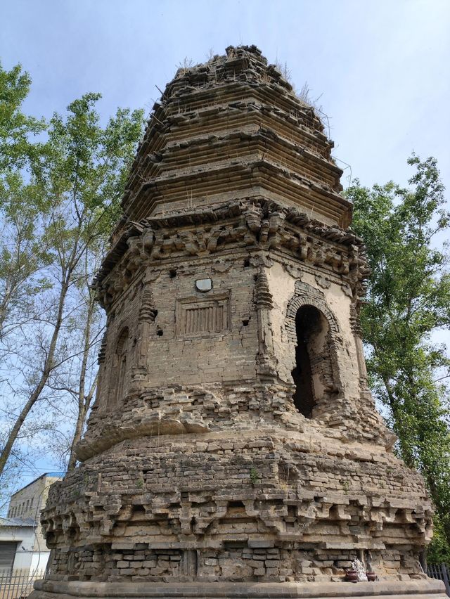 涿州•永安寺塔，少見未大修保持原樣的遼塔