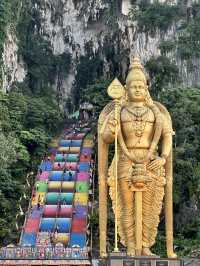 The Iconic Rainbow Stairs of Batu Caves, Kuala Lumpur 