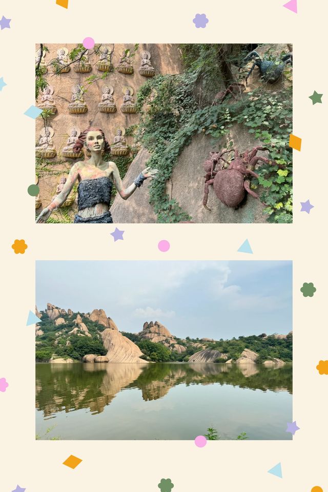 遠看大石頭，近看石頭大，探秘西遊記取景地。