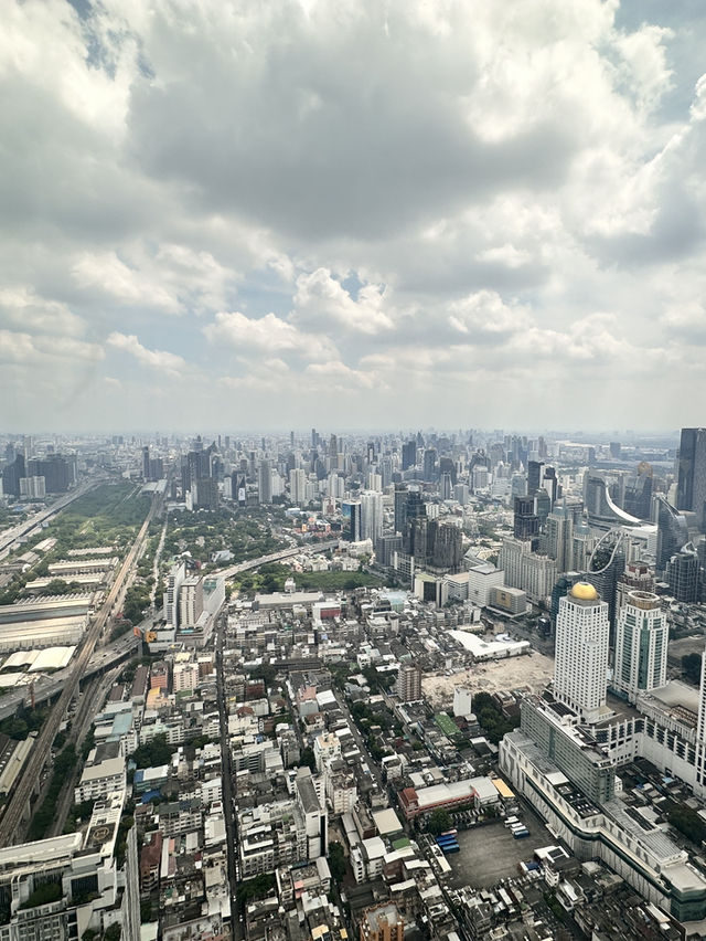 A Birds Eye view of Bangkok, a sprawling metropolis 
