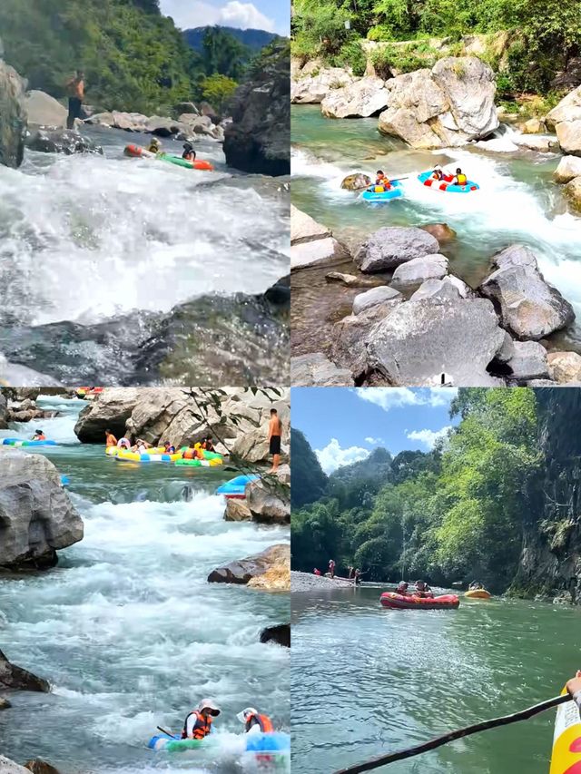 杉木河係一個絕佳嘅漂流勝地。