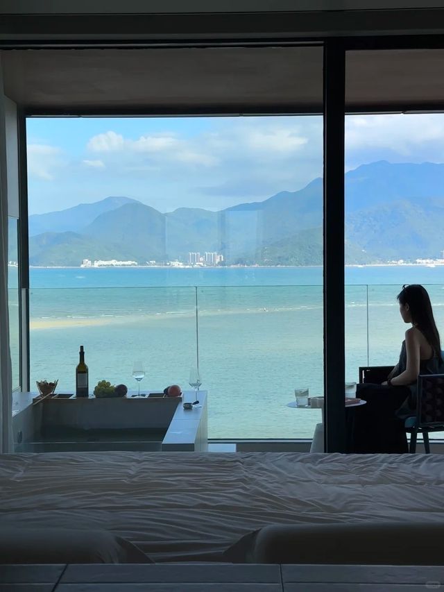 深圳看得見山的私湯海景房