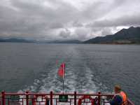 去東江湖白廊乘船觀光也太愜意了吧——湖南郴州