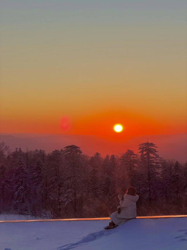 12.8|長白山日落live美得我要暈過去!!!!! 12.8|長白山日落live美得我要暈過去!!!!!