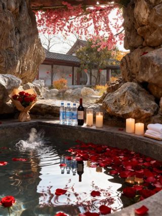 롄윈강 온천 호텔 힐링 & 웰빙 다이어리: 롄윈강 시내 중심에서 차로 1시간 이내 거리에 위치한, 샤오송취안 온천 바로 옆에 있는 이 온천 호텔은 정말 편안했어요!