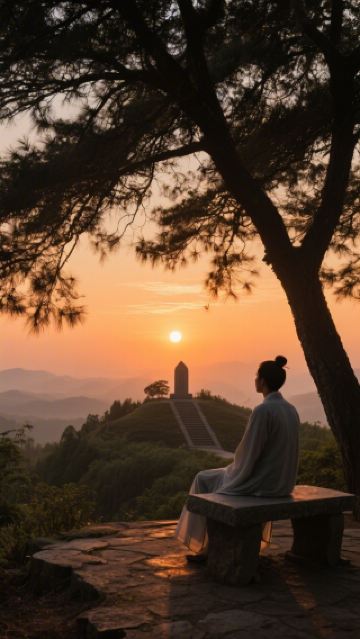蘇墳柏，向著眉山方向長了千年