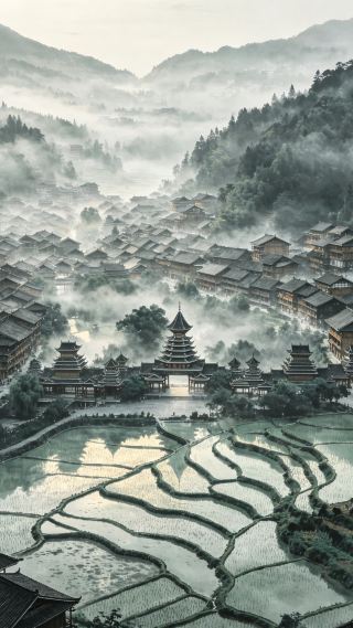 別再擠西湖了！坐2小時高鐵，我闖進了真正的水墨侗寨