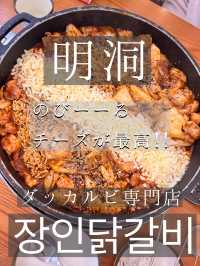 〖 ソウル・明洞〗のびーるチーズが最高!!絶品ダッカルビ専門店🙌